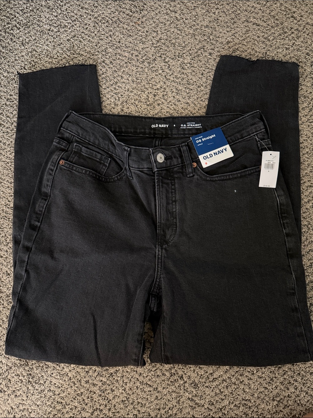 NWT Old Navy women’s Black Straight Jeans